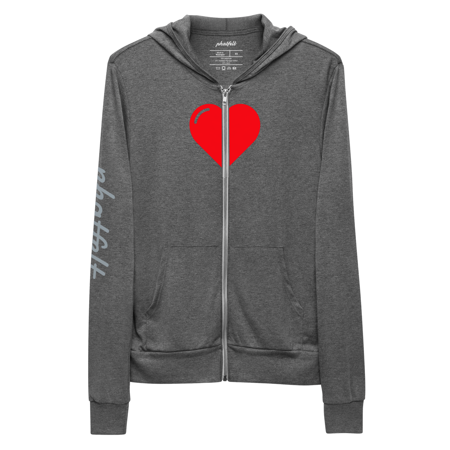 ZIPHEART zip hoodie