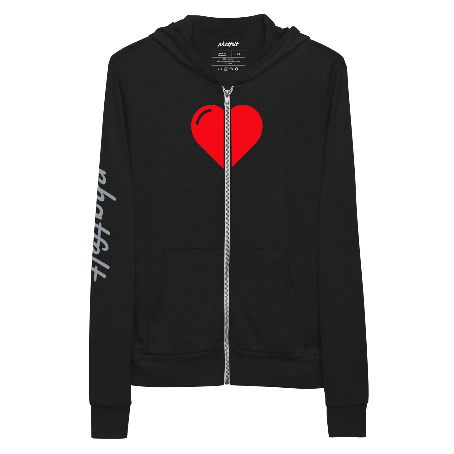 ZIPHEART zip hoodie