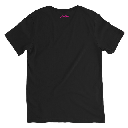 PINK MOON Short Sleeve V-Neck T-Shirt