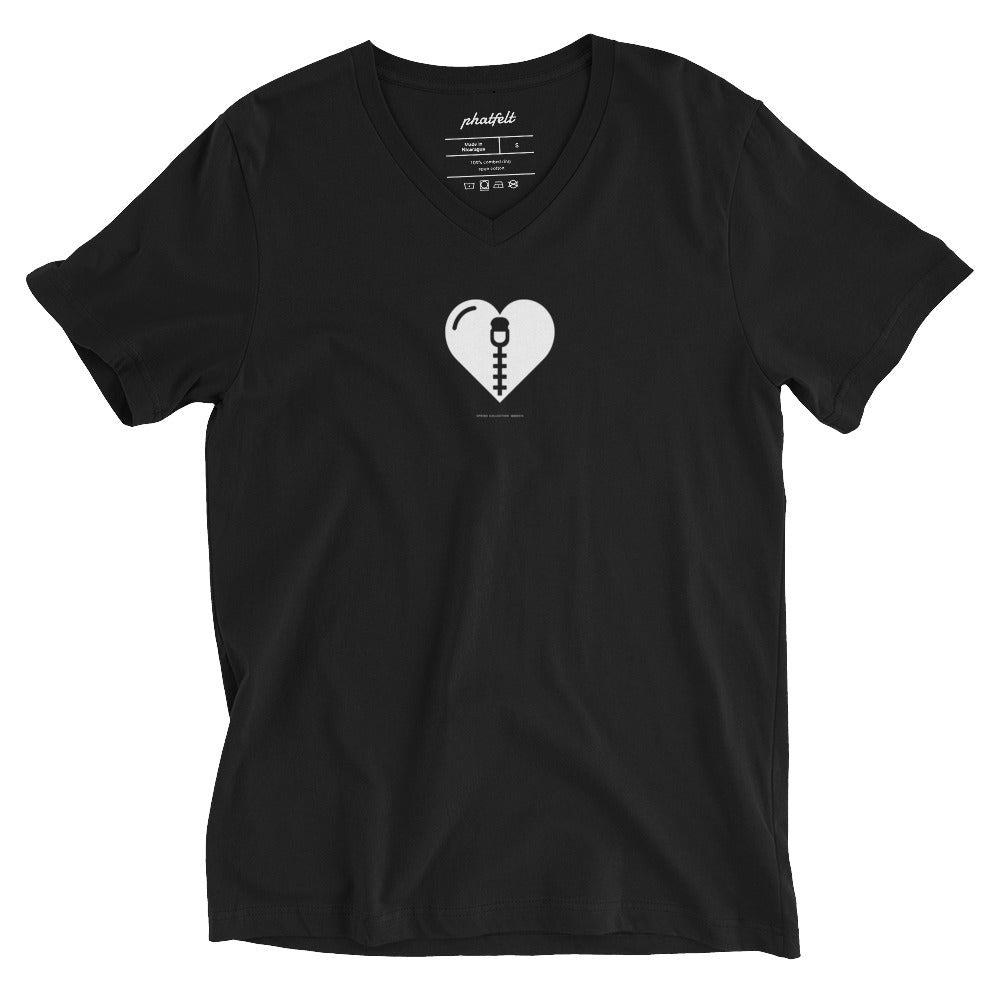 ZIPmyHEART V-Neck T-Shirt