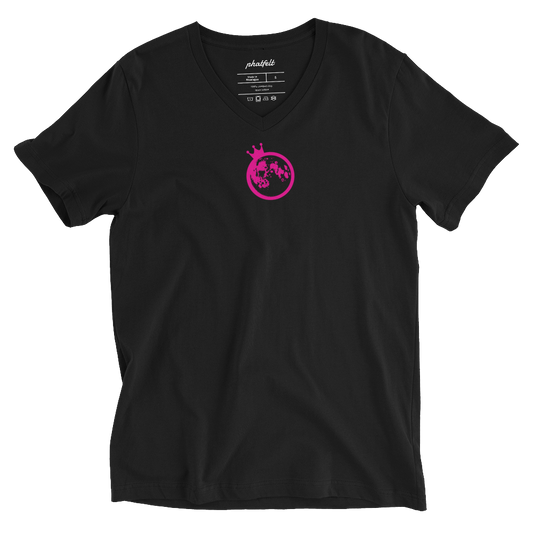 PINK MOON Short Sleeve V-Neck T-Shirt