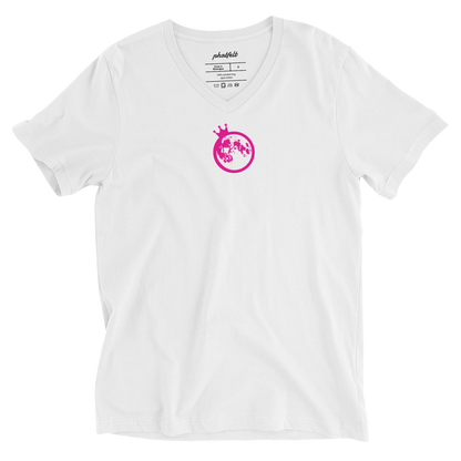 PINK MOON Short Sleeve V-Neck T-Shirt